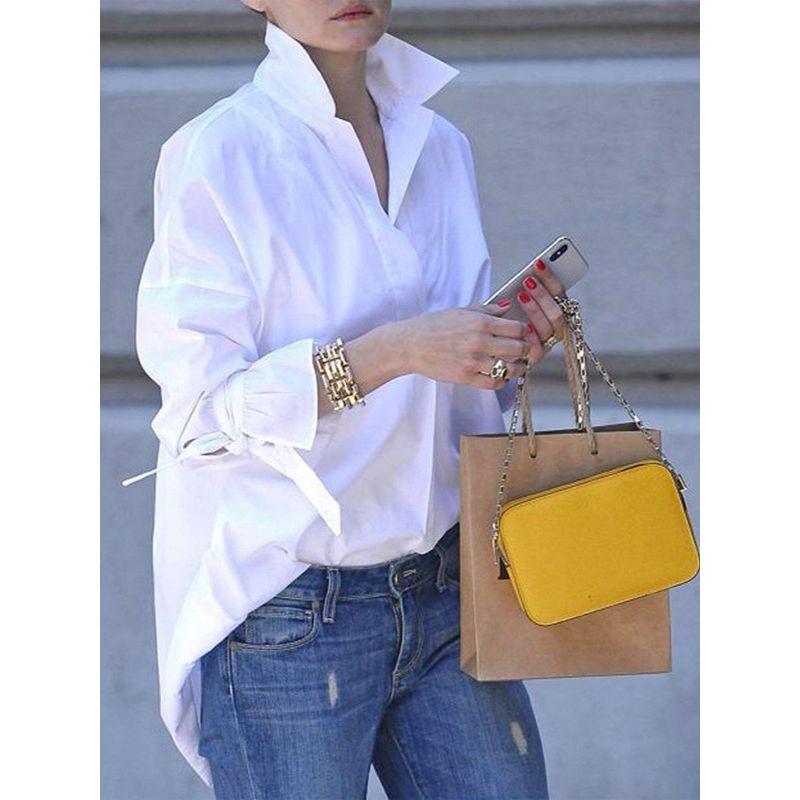 

Fashion Plain Print Blouse Shirt Tops Blouses Women Clothing 5XL pink