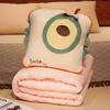 Nap Blankets Sofa Napping Cover 2 In 1 Plush Toy Travel Car Hug Pillows Warm Office Room Unfolded Quilt Portable Pillow Blanket