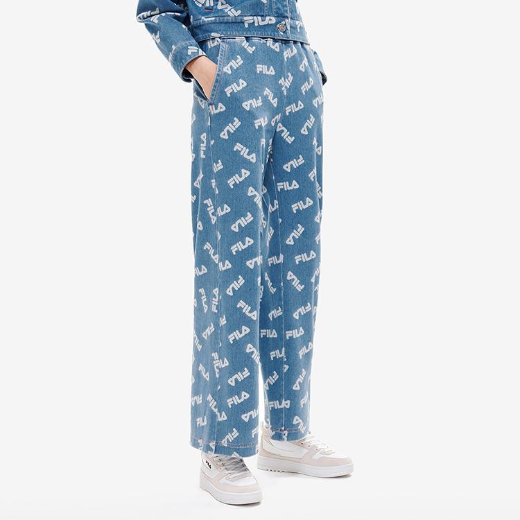 

New FILA Casual Pants Women s Blue F11W219608F-ZA XL