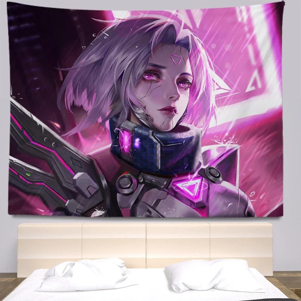 Киберпанк аниме декоративный гобелен домашний декор стены офис гостиная гобелен 100x75cm — фото 13