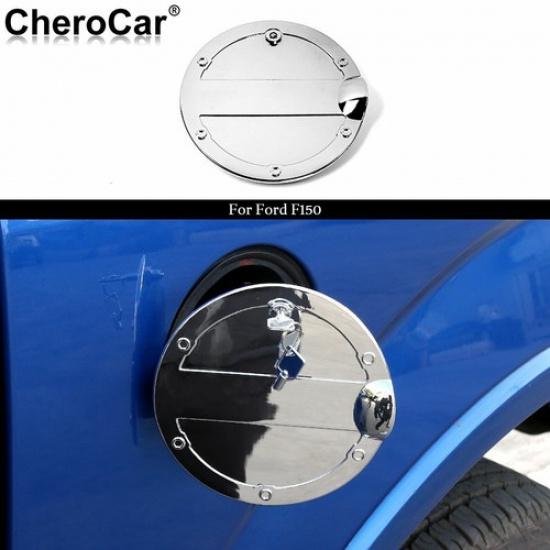

Gas Door Cover Locking Fuel Tank Oil Cap Trim For Ford F150 2015+ Accessories M