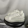 Plus Size Baby's Breath Rhinestone Casual Women's Shoes 2025 Spring New Arrival Lace-Up Sneakers Versatile Fashionable White Sneakers