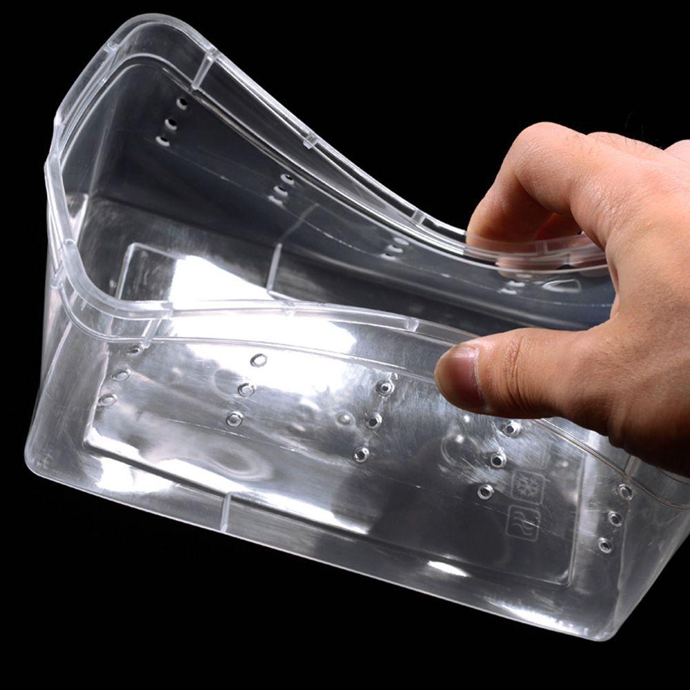 Reptile Frogs Snakes Breeding Cage Transparent Clear Amphibian Terrapin Breeding Box Living House For Lizard Spider Gecko