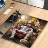 1pc Office Printed Area Carpet, Ancient Warrior Rug, Home Sofa Chair Mat For Christmas and Halloween Décor