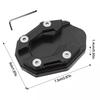 1PC Kickstand Side Stand For Yamaha Motorcycle Bike Support Plate Aluminum Alloy Motorbike Accessory Extension Pad Enlarger Plate