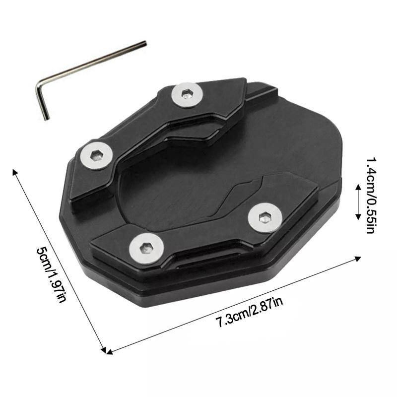 1PC Kickstand Side Stand For Yamaha Motorcycle Bike Support Plate Aluminum Alloy Motorbike Accessory Extension Pad Enlarger Plate