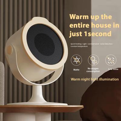 Taşınabilir Elektrikli Masaüstü Isıtıcı Enerji Tasarruflu Verimli İç Mekan Isıtıcısı Sessiz Çalışma Mini Vantilatörlü Isıtıcı Ev Ofis Kullanımı için Ayak Isıtıcısı