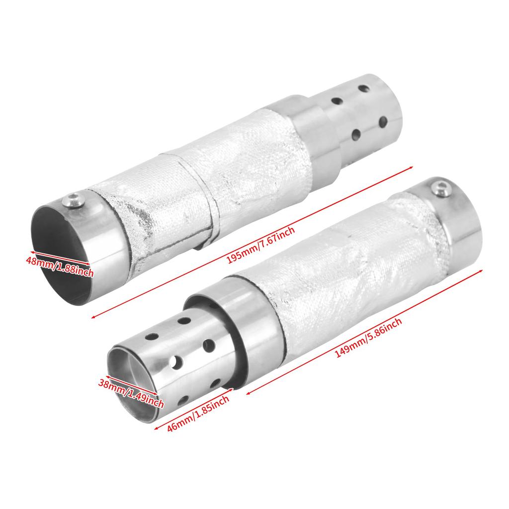 HDBUBALUS Silencer Quiet Baffle for Harley Sportster Softail Duals Shortshots Staggered