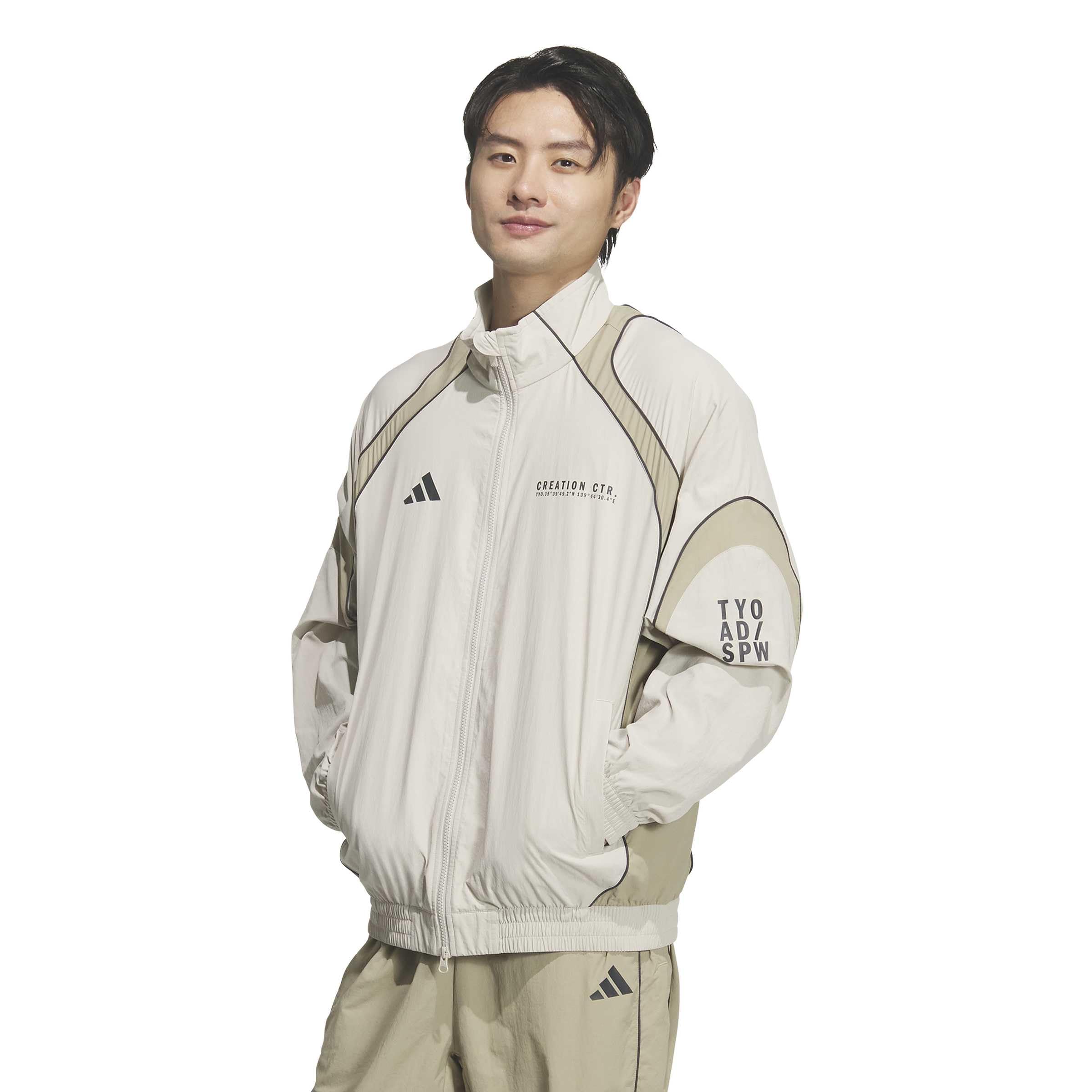 Тканая куртка Adidas VERBIAGE для NEC14 Wonder Cargo L Мужская, Алюминий/Wonder (KF1335)
