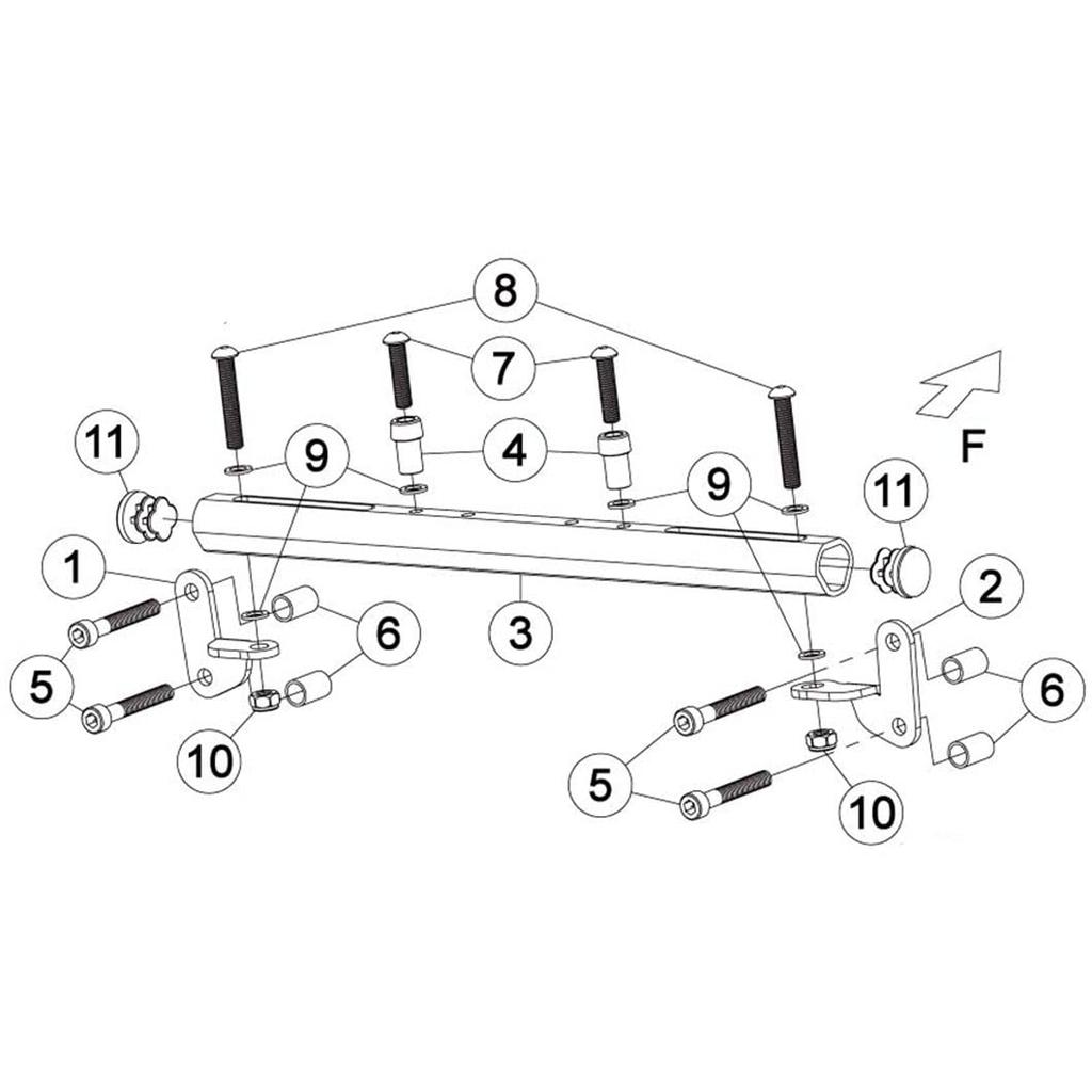 LEDISHUN Motorcycle Clamp Bar Holder for TMAX560 and TMAX530 Multi-Bar (20-23) (17-19) (T-MAX560 (22-23), Gold)