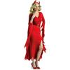 Long Irregular Witch Demon Costume Cosplay Halloween Witch Costume Night Ghost Game Uniform