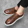 White New British Style Sneakers Men's Casual Oxford Shoes All-match Men's Coiffeur Shoe High-quality Lace-Up Comfort Male Shoes