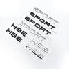 New Car 3D ABS Letters Badge SPORT HSE Emblem for SUV Series Rear Trunk Tail Styling Sticker Accessories