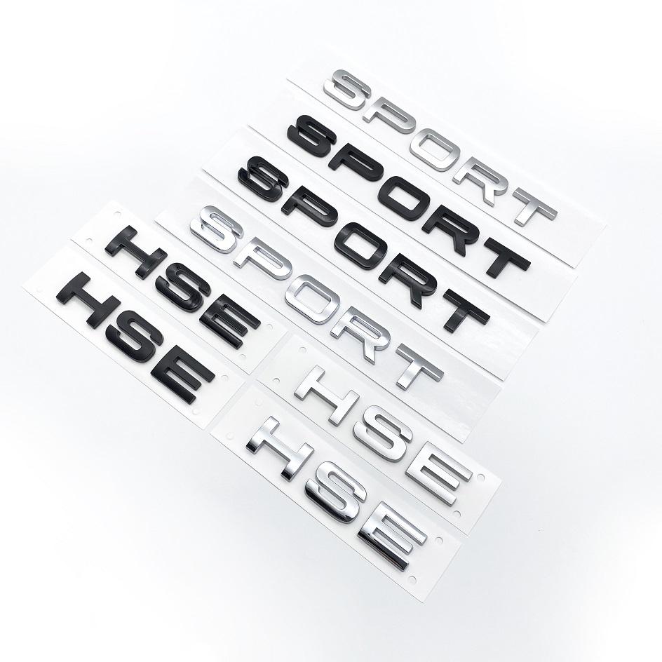 WDC5 New Car 3D ABS Letters Badge SPORT HSE Emblem for SUV Series Rear Trunk Tail Styling Sticker Accessories