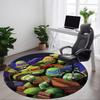1pc Ninja Turtles Chair Carpet for Office, Indoor Non-Slip Polyester Fiber Carpet, Machine Washable, Durable Construction Yy251205138