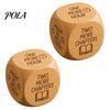 Natural Wood Dice 1/2Pcs Wooden Reading Decision Dice, 6-Sided Decision-Making for Burr-free Bookworms, Theme Decider Gift Lovers