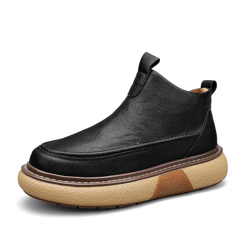 

Модные повседневные туфли из коровьей кожи весна-осень для мужчин, черные мужские туфли из новой Англии, слипоны, новые дизайнерские лоферы для мужчин 41 чёрный