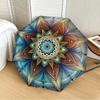 1pc Mandala Artwork Automatic Open/Close Umbrella, Folding Compact Umbrella with Lightweight Design for Women/Men yy251028234