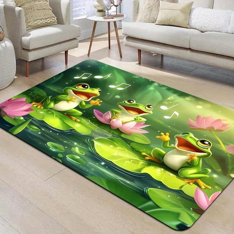 1 Stück HD Niedliches Katzenmuster Fußmatten Küchenteppiche Rutschfest Pop-Design Wohnzimmerteppiche Badematte Teppich für Zuhause Spüle Wäsche Dekor