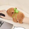 New Capybara Animal Slap Snap Wrap Wristband Bracelet Plush Stuffed Animal Kawaii Capybara Hand Ring Wristband Kid Toys