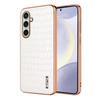 Plating Bumper Full Protected Leather Case for Samsung Galaxy S26 S25 Ultra Edge S24 S23 S22 Plus S21 FE A17 A37 A57 Phone Cover