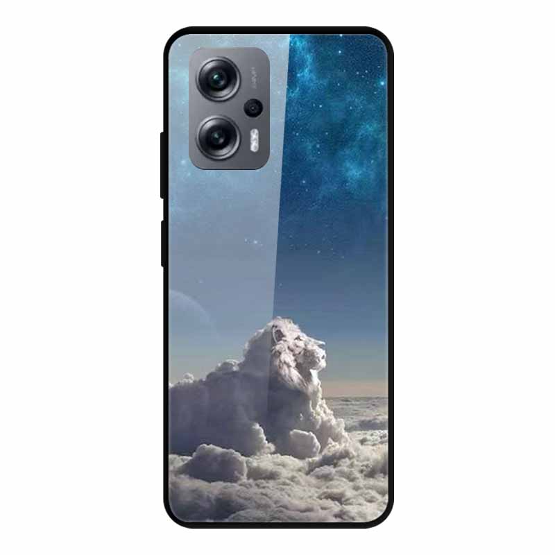 For Poco X4 GT Case Shockproof Tempered Glass Hard Back Cover For Xiaomi Poco X4 GT 5G Soft Bumper Coque PocoX4 GT X4GT Case