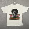 T-shirt unisexe blanc en coton Burning Spear Reggae Music vintage taille unique KN064 T-shirt unisexe