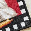 Red Absorbent Two-Piece Chef Kitchen Floor Mat - Machine Washable Carpet