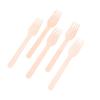 100Pcs Disposable Wooden Forks For Dessert Cake Salad Ice Cream Fruit Tableware Kitchen Wedding Birthday Supplies