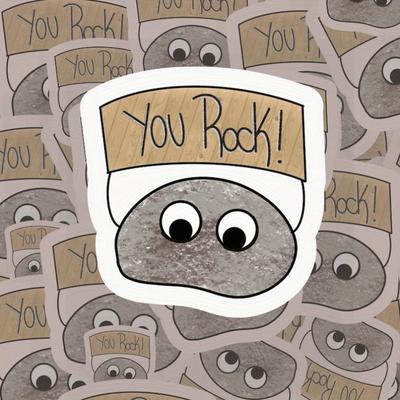 You Rock Sticker, Motivational Sticker, Vinyl Sticker, Gift for Coworkers, Gift for Employees