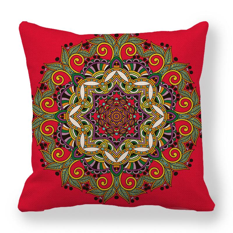 Custom Geometric Abstract Symmetrical Linen Pillowcase