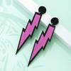 Lightning Earrings Women Colorful Alloy Jewelry Fashion Ornament Decoration