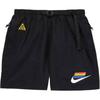 Lace-Up Mid-Rise Logo Three-Quarter Casual Shorts Men Shorts Black CZ9136-010