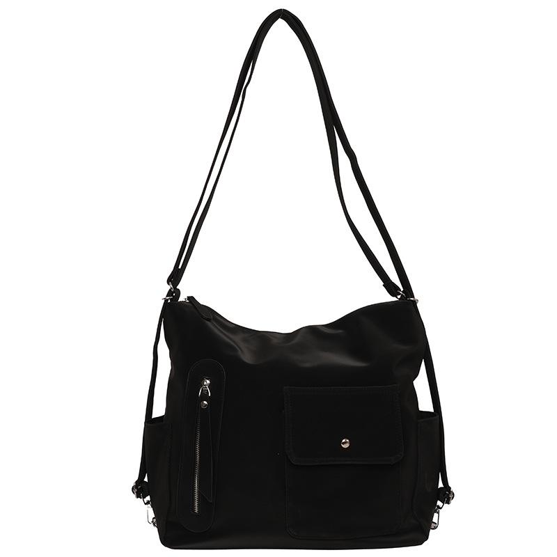 Schoolbag stylish and simple pu business commuter multi-functional women's tote bag 11 new shoulder messenger bag backpack women