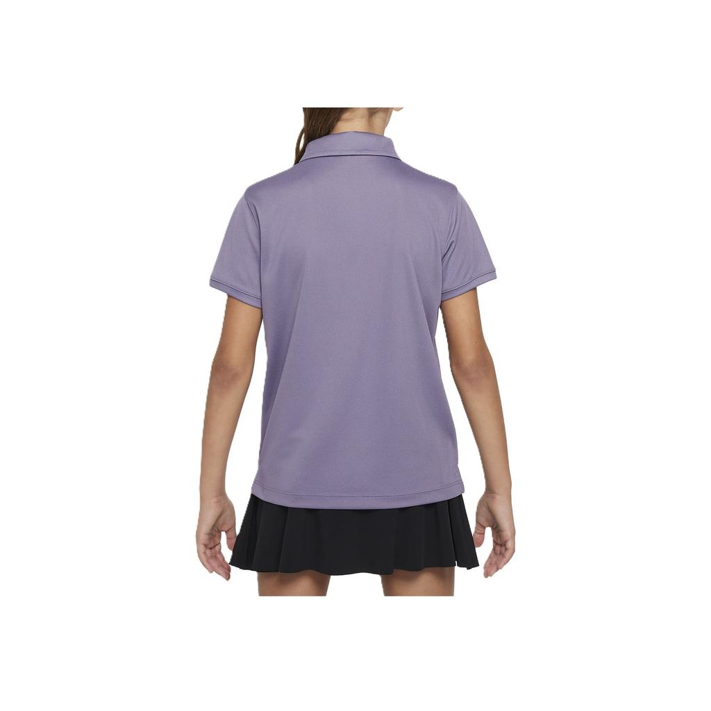 Nike Dri-FIT Victory Solid Comfortable Versatile Short Sleeve Golf Polo Shirt Kids Tops Dawn White DN1967-509