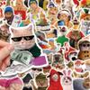 10/30/50pcs Cute Funny Animal Cat Meme Stickers Creative Cartoon Sticker Water Bottle Notebook Phone Graffiti Decals Decoration