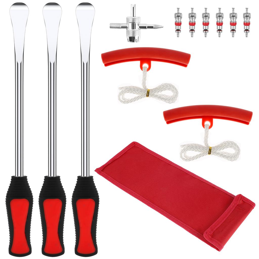 Steel Tire Lever Repair Spoon Set 3/2/1 Piece 14.5-inch Tire Lever Spoon Heavy-duty Motorcycle Tire Replacement Kit