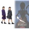 Wednesday Addams Familie Cosplay Kostüm Mit Polyesterstoff Für Halloween Und Rollenspiel