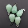 Natural Tiger Eye & Malachite Water Drop Pendant for DIY Necklace & Earrings