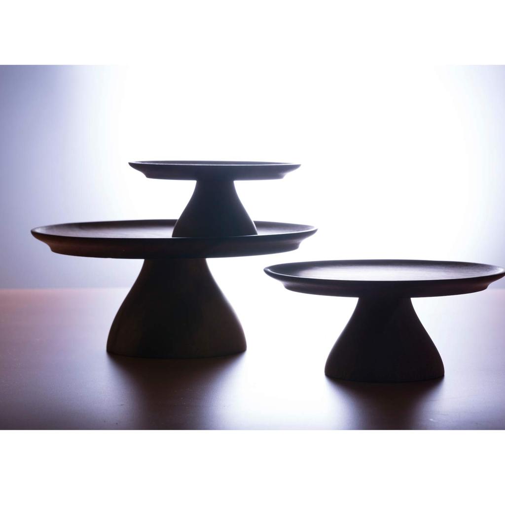 Swanson Shoji Chabatree Cake Stand Wooden M Marinetopia Acacia Diameter X Height 10cm Footed Plate Afternoon Tea Party Approx. 21.5 CU-029