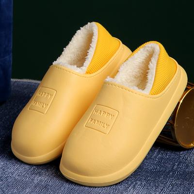 Winter Unisex Men's Women Warm Girls Boys Slipper for Home Platform Slippers Waterproof Bath Outdoors Casual Indoor Cotton Shoes