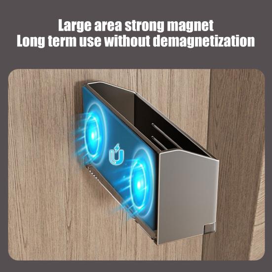 Magnetic Umbrella Holder Heavy Duty No Punching Home Office Entry Hallway Wall Mount Folding Long Umbrella Organizer Hanger Rack