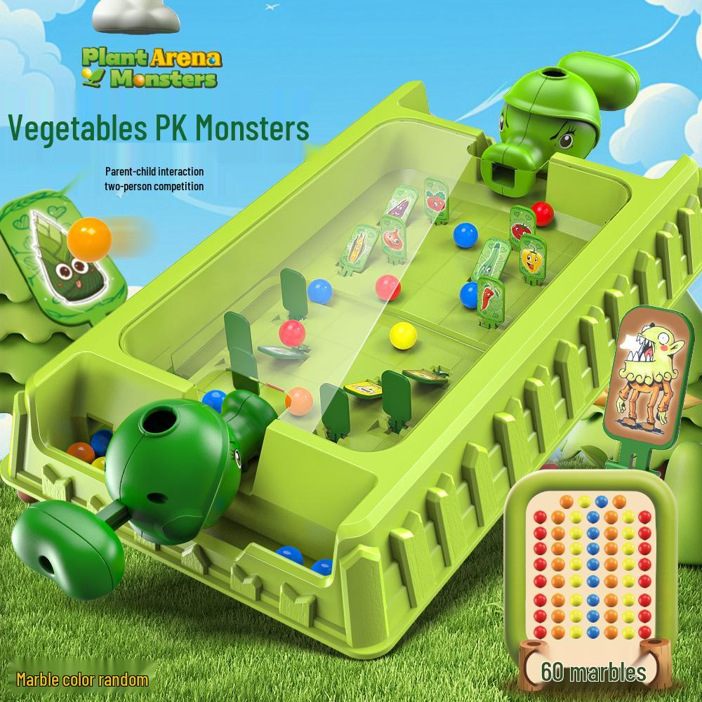 Cross-Border Battle Catapult: Parent-Child Two-Player Pinball Shooting Game for Kids