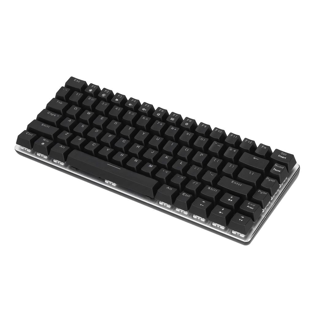 Mechanical Keyboard Wired 82 Keys Desktop Notebook Computer Accessories for Gaming OfficeBlack