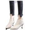 2025 Herbst/Winter Damen Lackleder Spitzschuh Stiletto Stiefeletten - Vielseitige High Heels