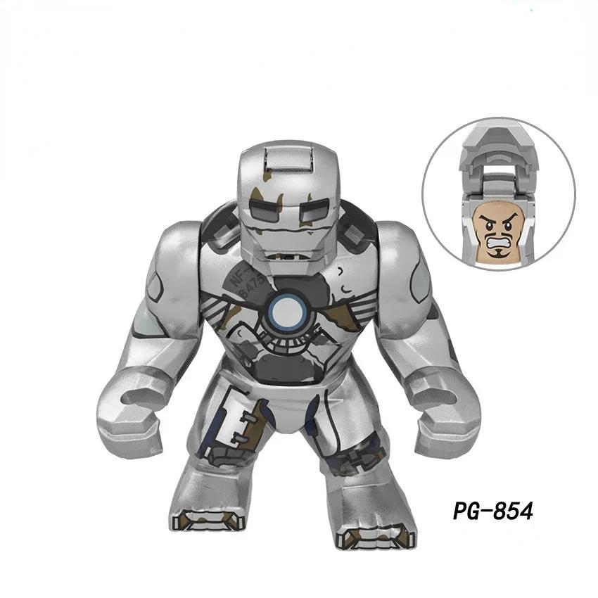 Action Figure: Marvel Mini Block Figurine Superhero Series Iron Man Spider Man Combination Block Children s Puzzle Toy Gift