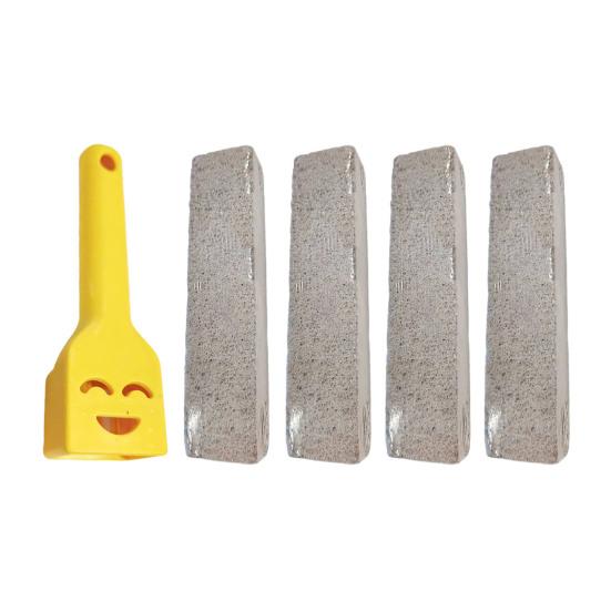 Pumice Stone Toilet Bowl Cleaner with Handle Efficiently Removes Hard Water Rings Calcium Buildup Pumice Stone Scrubber