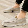 Lazy one-pedal shoes men's shoes summer breathable simple retro linen glove shoes fisherman shoes cloth shoes men