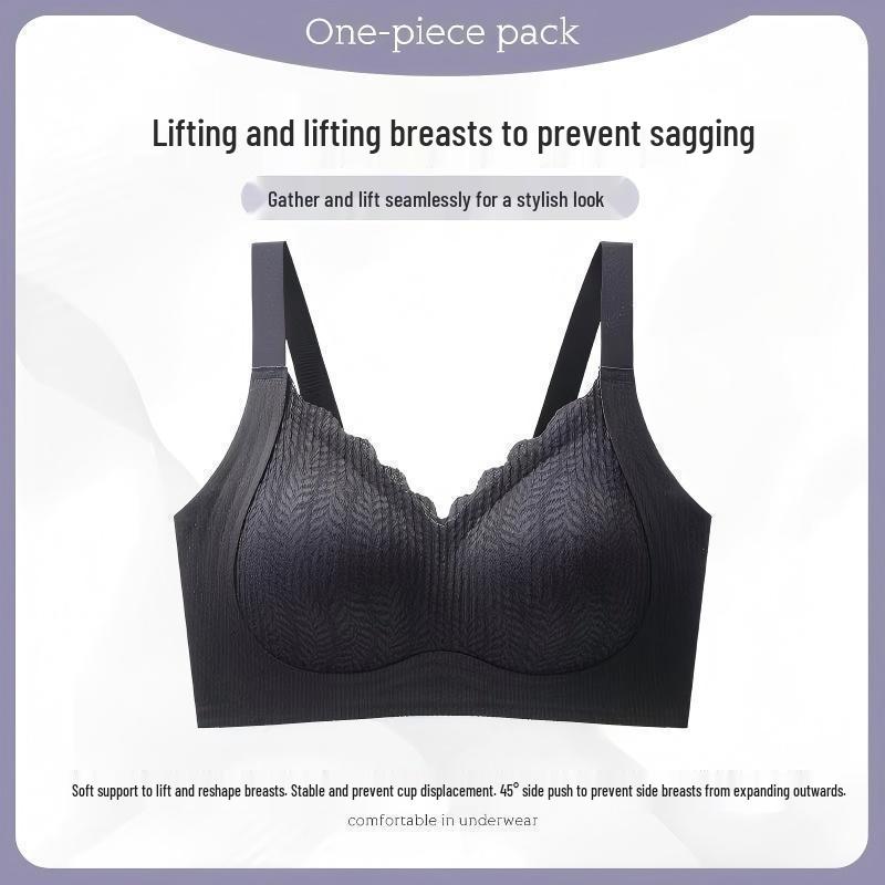 

Women s Bust Minimizing & Lifting Bra: Anti-Sag, Adjustable, Soft Support, Side Fat Reduction, Upward Support. 3XL (155-170 jin) чорний