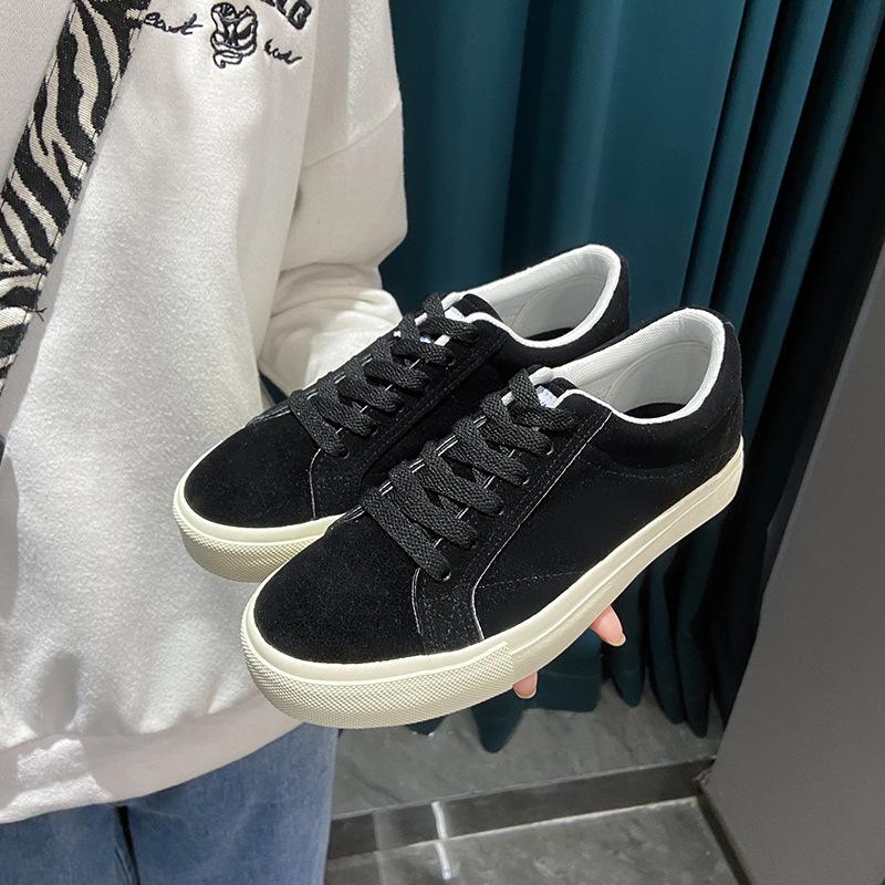 Retro Niche Couple Shoes Women  Spring Korean Version New Green Canvas Shoes All-match Sports Casual Skateboard Shoes